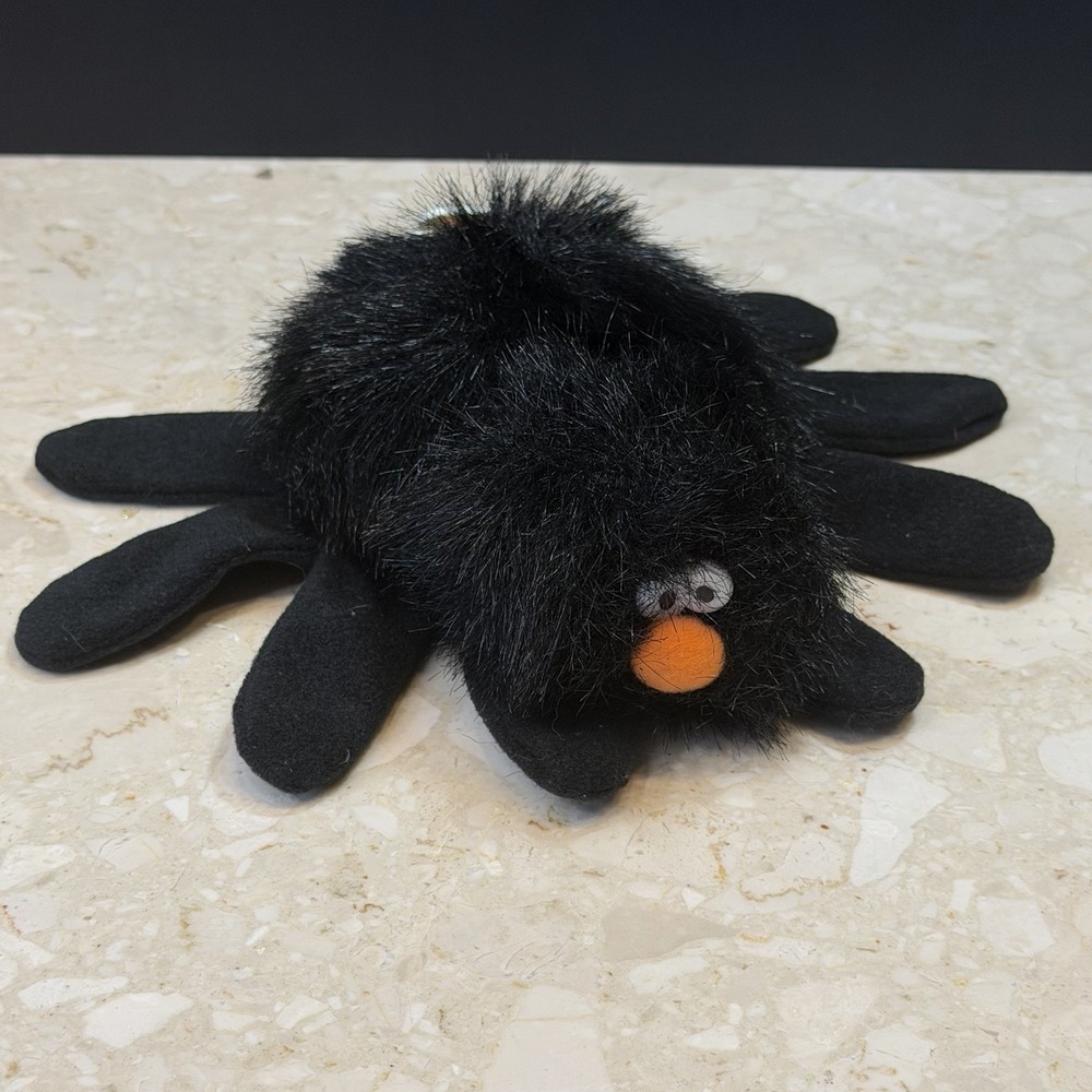 1997 G.G.I. 'WEBSTER' Spider Glove Plush Hand Puppet Halloween NOS